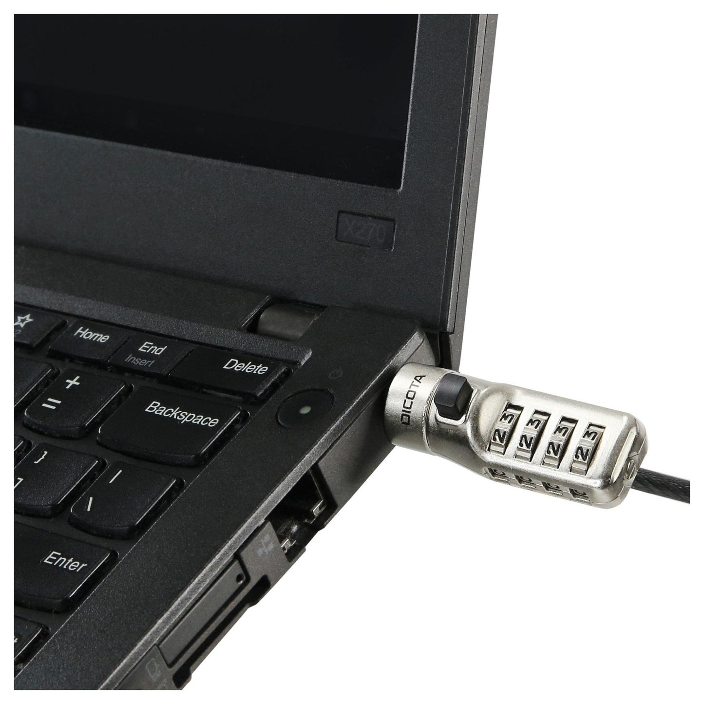 Dicota Security Cable N-Lock combi./res. 2.5x6mm slot.single