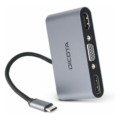 D Dicota USB-C Portable 5-in1 Docking Station 4K HDMI/DP PD