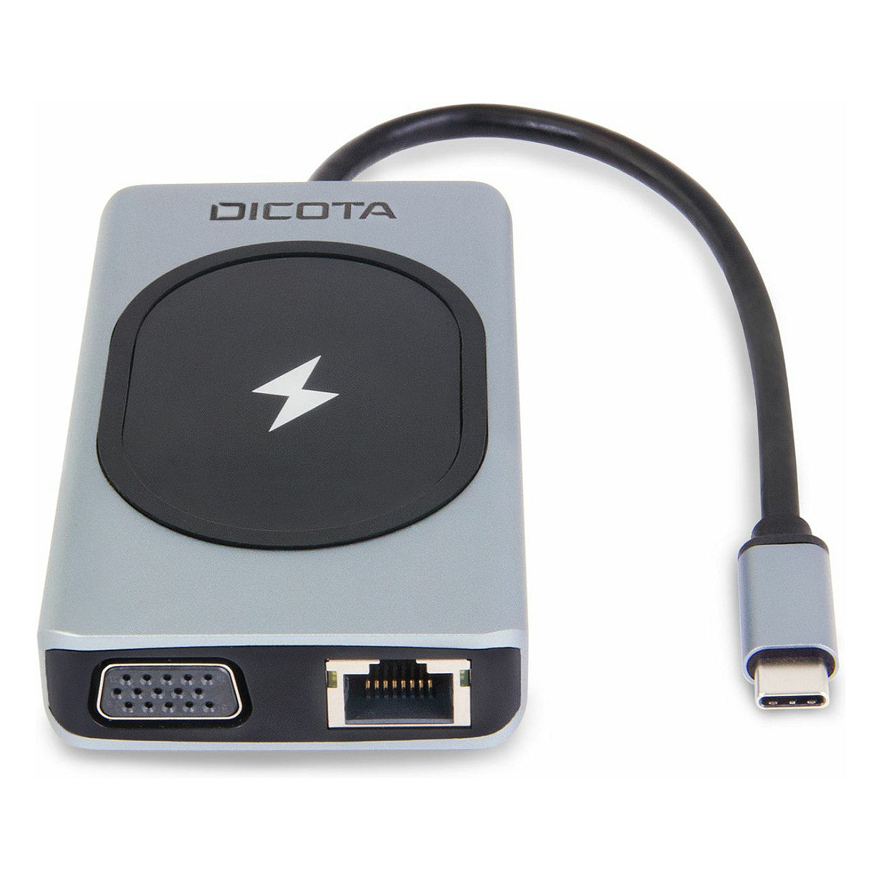 D Dicota USB-C 10-in-1 Charging Hub 4K PD 100W silver