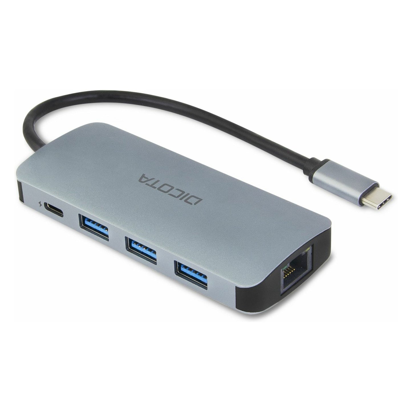 D Dicota USB-C 8-in-1 Multi Hub 4K PD 100W silver