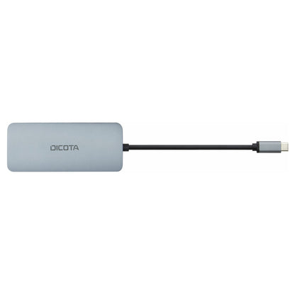 D Dicota USB-C 8-in-1 Multi Hub 4K PD 100W silver