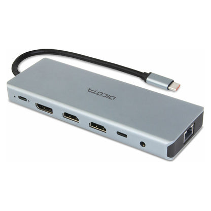 D Dicota USB-C 13-in-1 Docking Station 4K HDMI/DP PD 100W