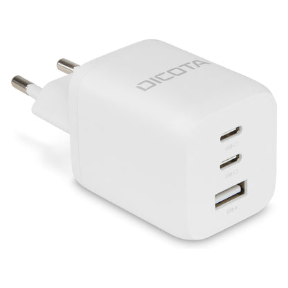 D Dicota Compact 3-Port GaN Wall Charger (65W) EU white