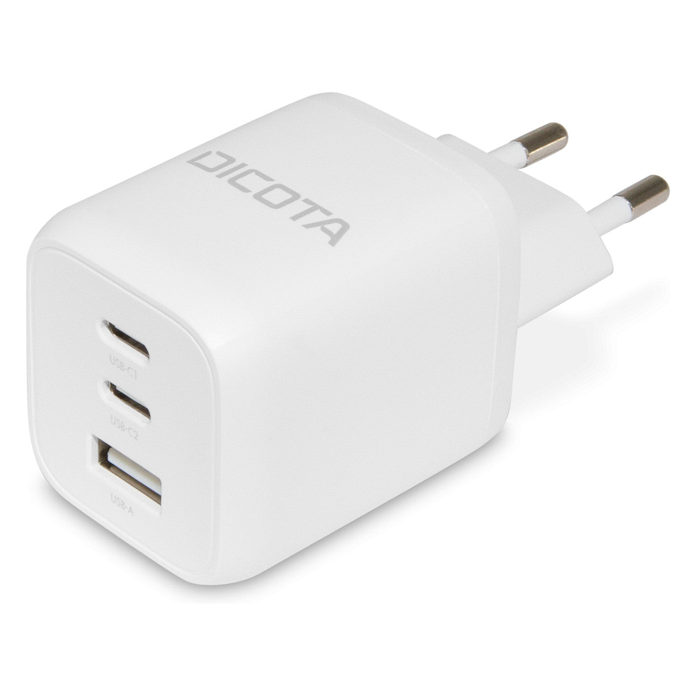 D Dicota Compact 3-Port GaN Wall Charger (65W) EU white