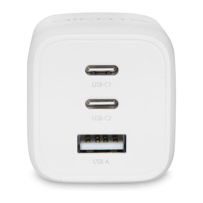 D Dicota Compact 3-Port GaN Wall Charger (65W) EU white