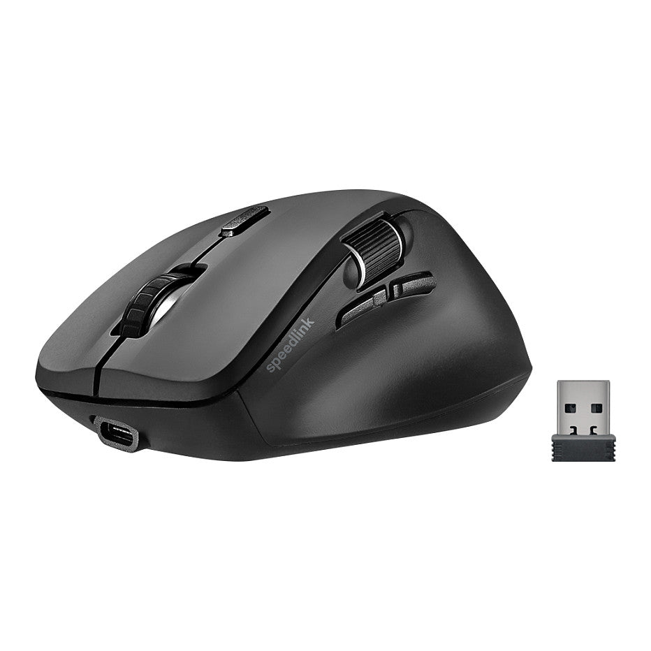 Speedlink Maus LIBERA. rechargable. wirel. & BT. silent. bk retail