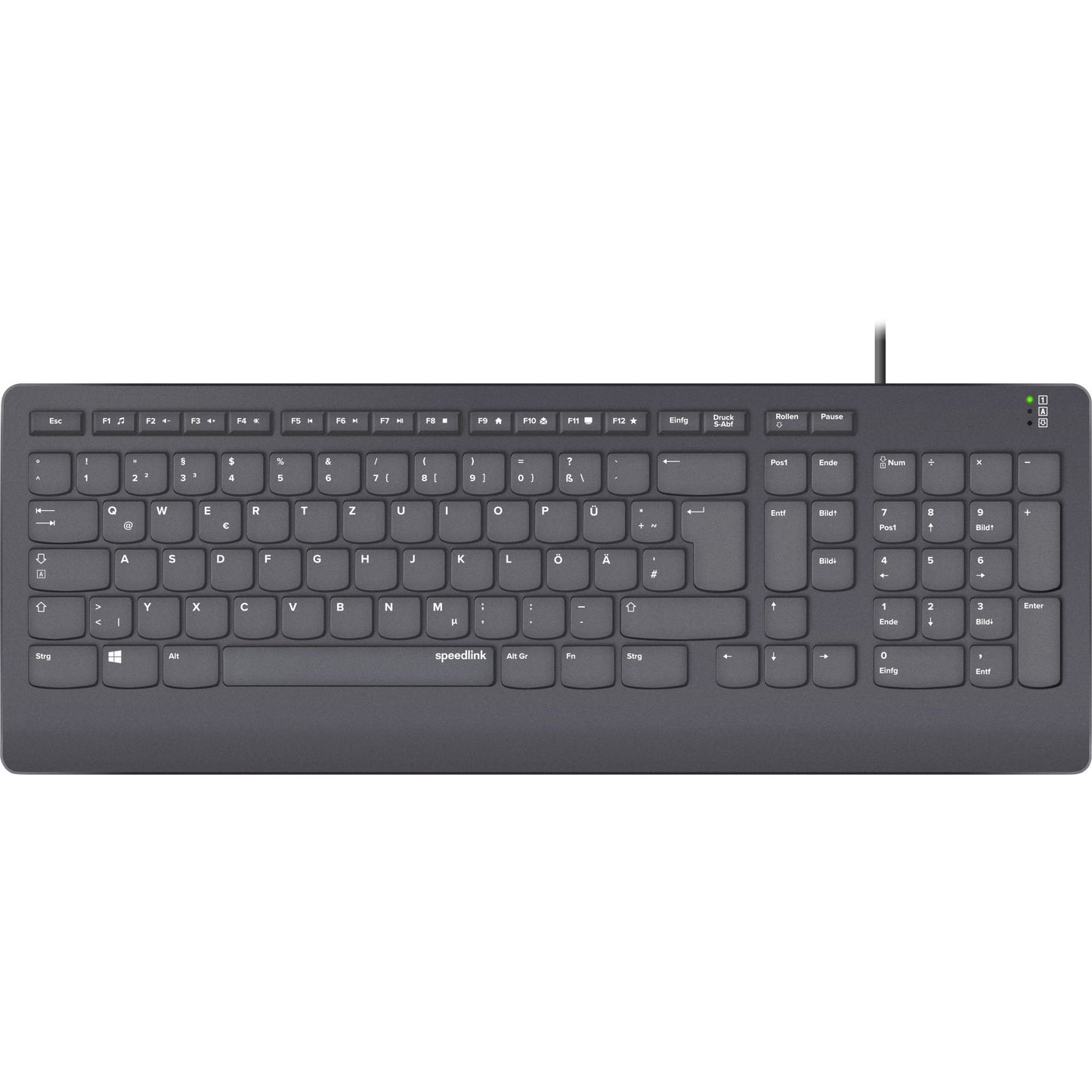 Speedlink Tastatur HI-GENIC. Antibakteriell. schwarz retail