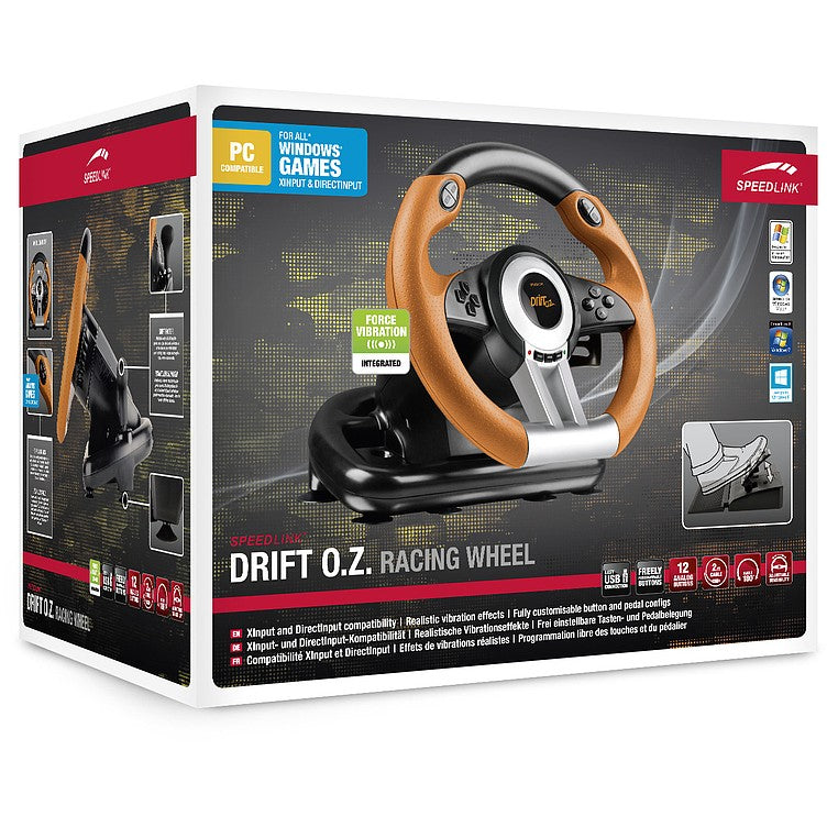 Speedlink Lenkrad DRIFT O.Z. für PC. schwarz-orange retail