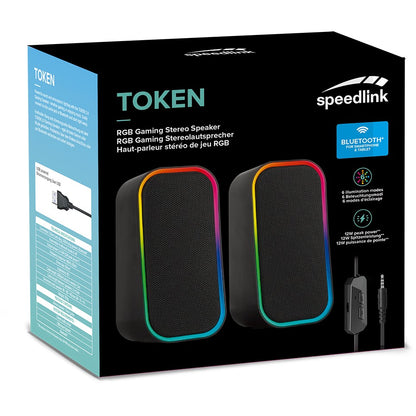 Speedlink Gaming Lautsprecher TOKEN RGB. Stereo. schwarz retail