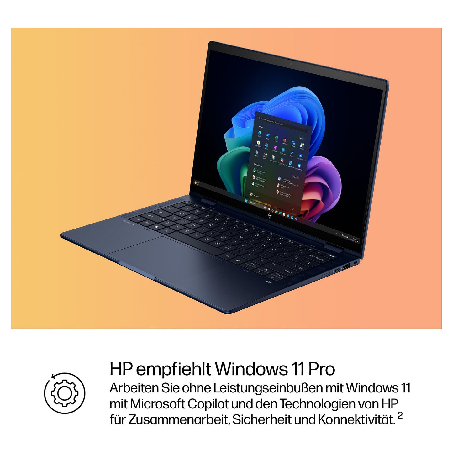 HP EliteBook X Flip G1i CU7-258V/32GB/1TBSSD 5G 1J W11P 12 Monate