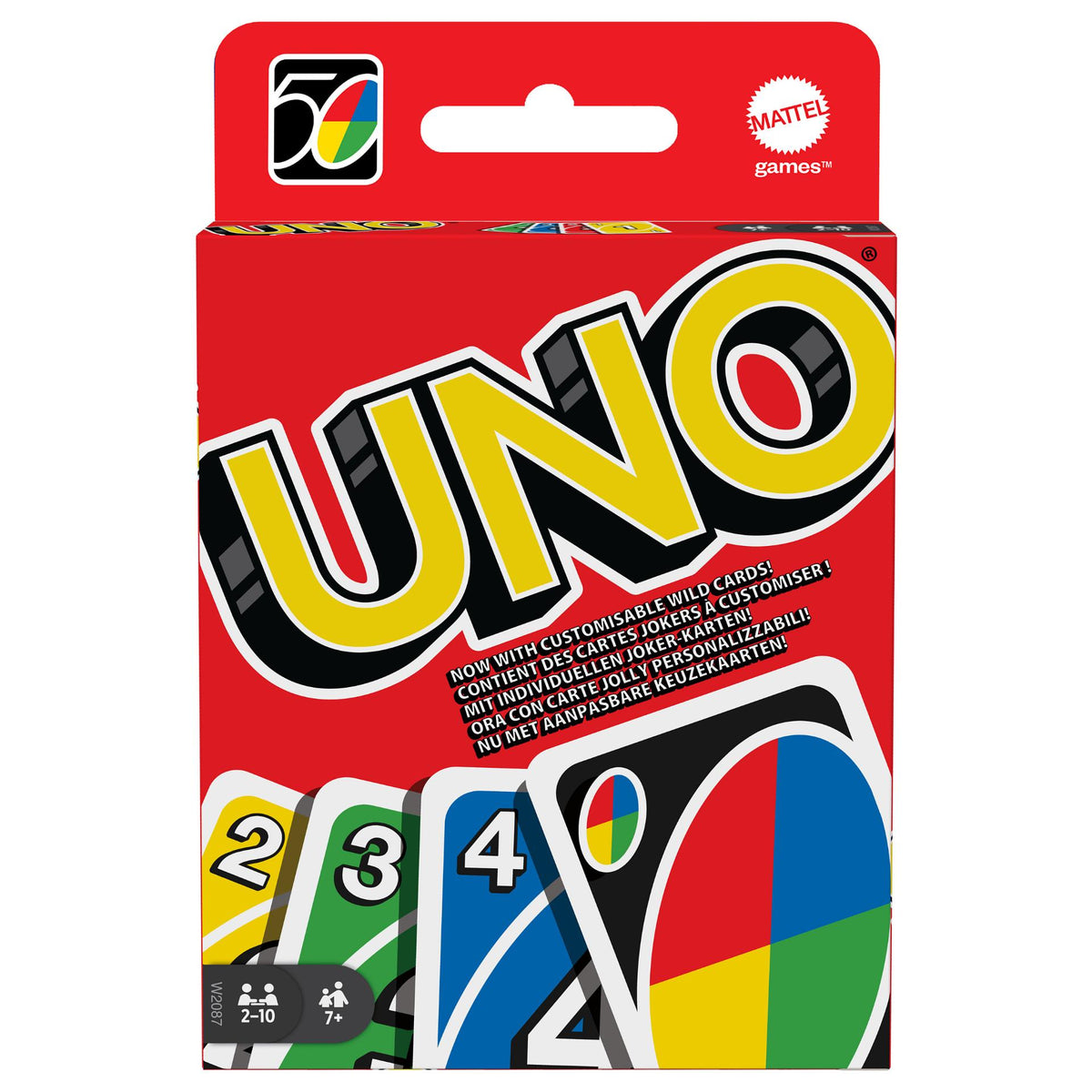 UNO Mattel Kartenspiel Klassik 2-10 Spieler 7+