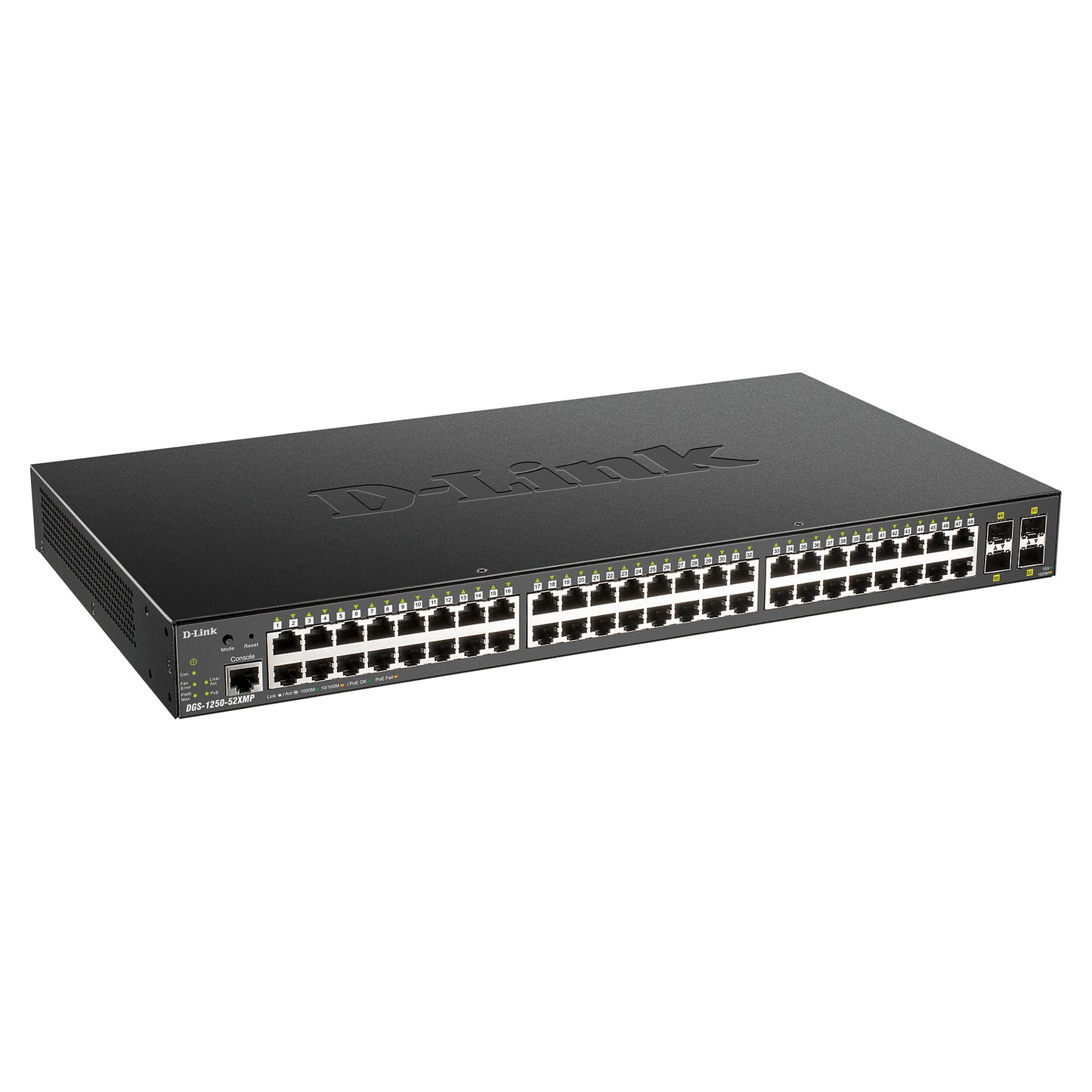 D-Link DGS-1250-52XMP 52-Port Smart Mgd. PoE+ Gigabit Switch