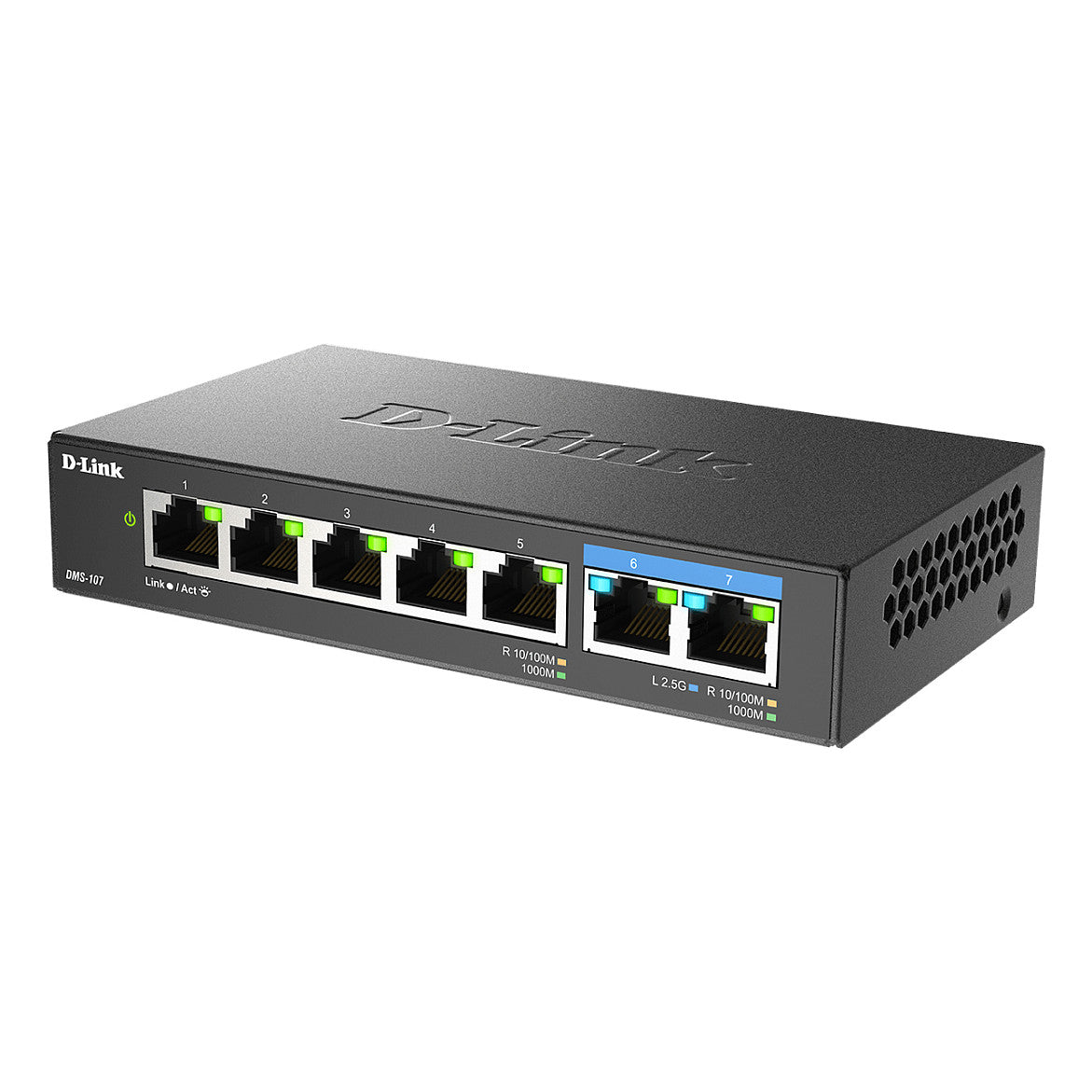 D-Link DMS-107 7-Port Multi-Gigabit Unmanaged Switch