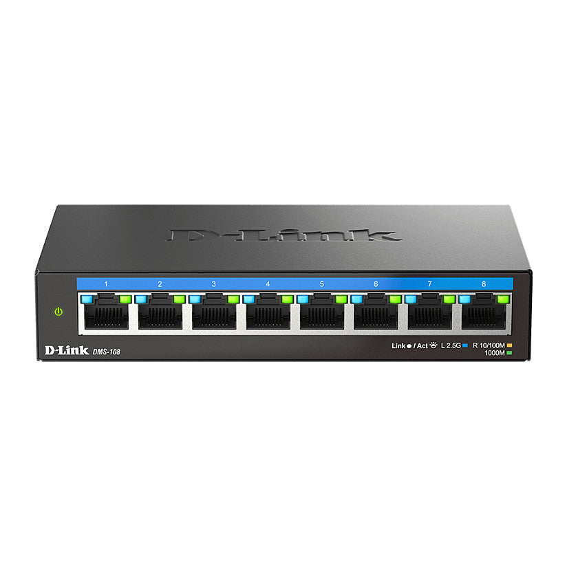 D-Link DMS-108 8-Port Multi-Gigabit Unmanaged Switch