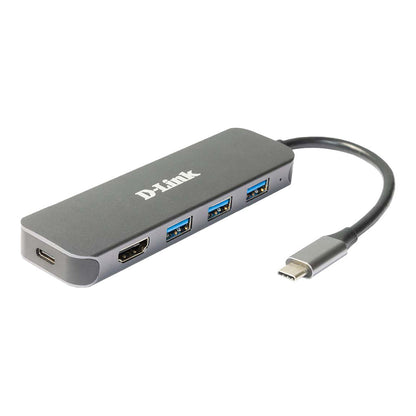 D-Link DUB-2333 5-in-1 USB-C Hub HDMI/Power Delivery1x HDMI