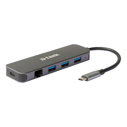 D-Link DUB-2334 5-in-1 USB-C Hub mit Gigabit Ethernet/Power
