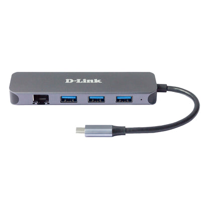 D-Link DUB-2334 5-in-1 USB-C Hub mit Gigabit Ethernet/Power