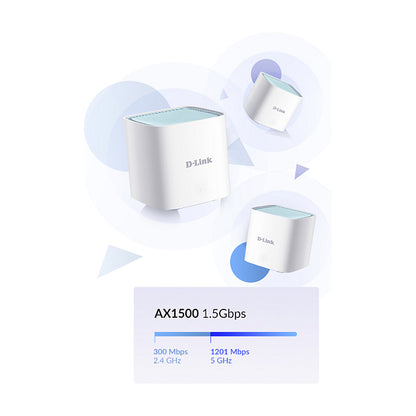 D-Link M15-3 EAGLE PRO AI AX1500 Mesh System 3er Pack
