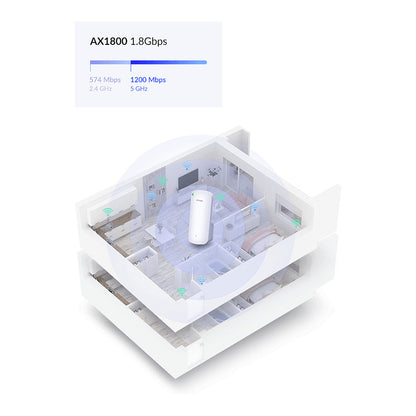 D-Link DAP-X1860 AX1800 Mesh Wi-Fi 6 Range Extender