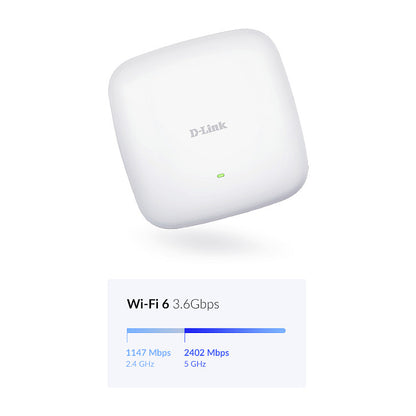 D-Link DAP-X2850 AX3600 Wi-Fi 6 Dual-Band PoE Access Point