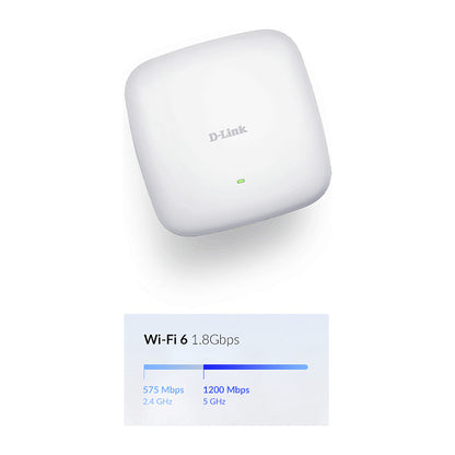 D-Link DAP-X2810 AX1800 Wi-Fi 6 Dual-Band PoE Access Point