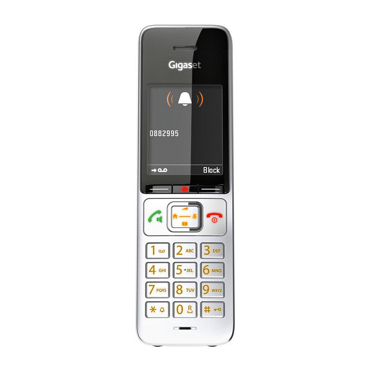 GIGASET COMFORT 500A silber / schwarz 5.8 cm 2.2 Zoll TFT Farbdisplay Anrufbeantworter Freisprechen Telefonbuch Headset Anschluss