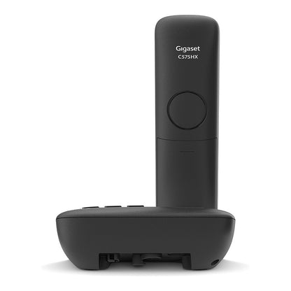GIGASET C575A schwarz schnurlos analog (DECT) Anrufbeantworter TFT-Farb-Display Freisprechen Adressbuch fr 200 Eintrge Wecker
