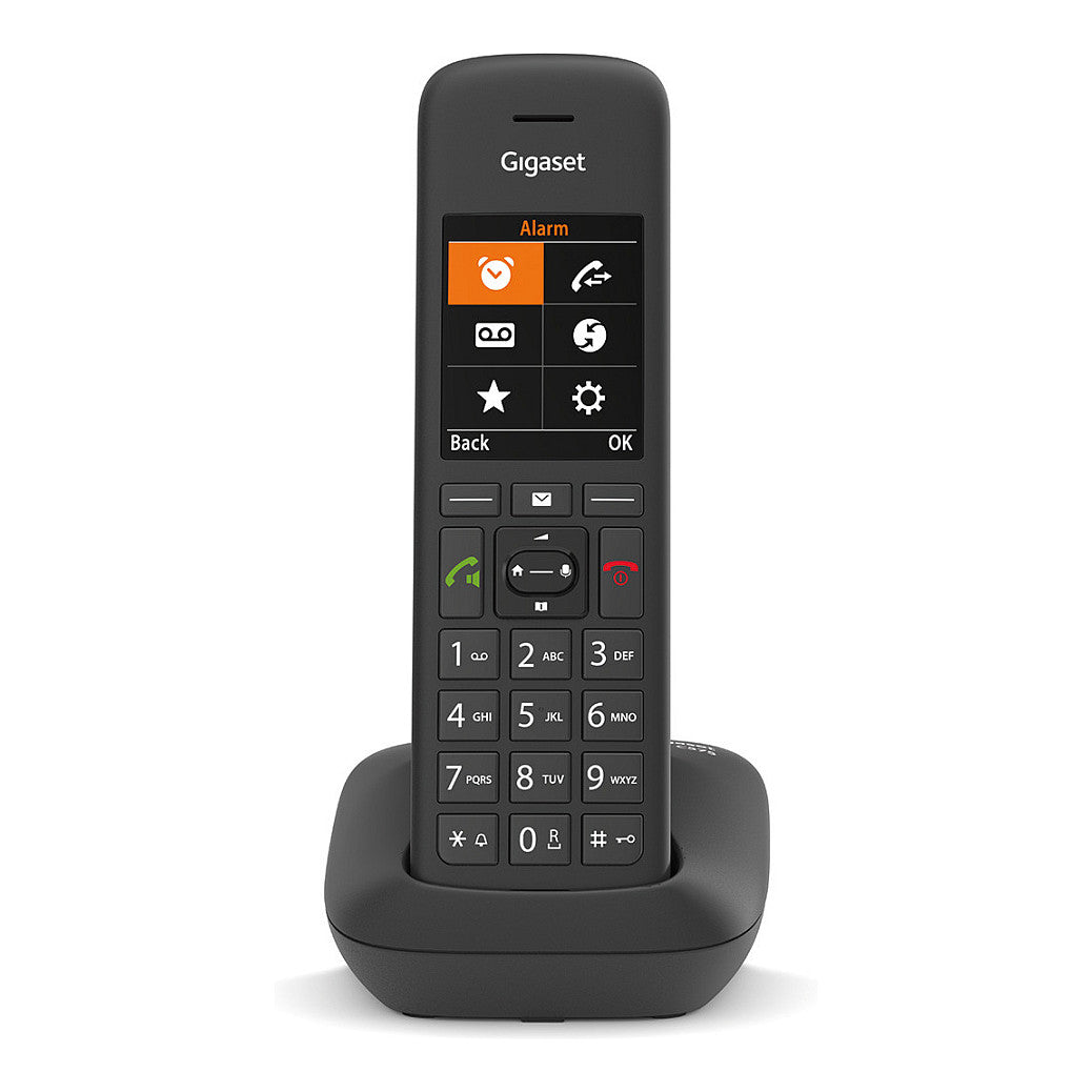 GIGASET C575HX schwarz 5.8 cm 2.2 Zoll TFT Farbdisplay Freisprechen Telefonbuch HD Voice fr DECT Basisstationen und Router