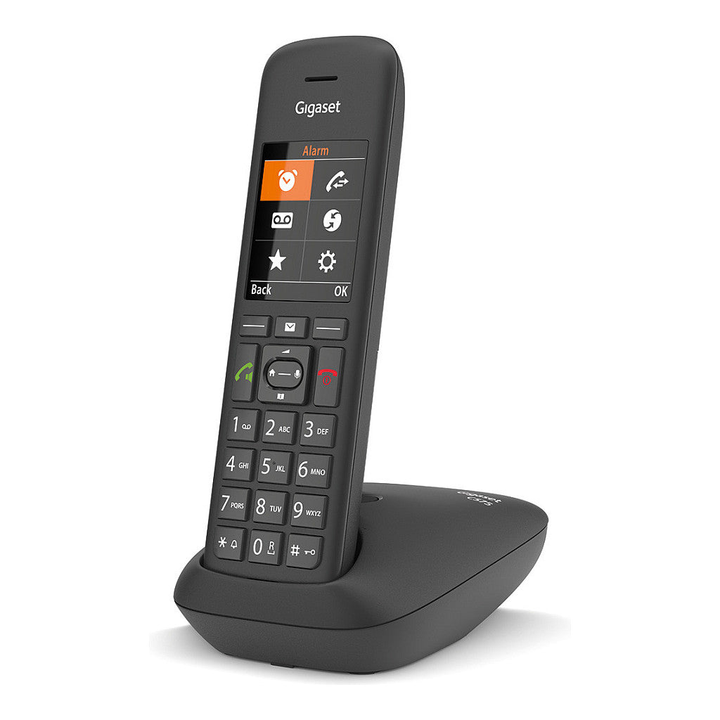 GIGASET C575HX schwarz 5.8 cm 2.2 Zoll TFT Farbdisplay Freisprechen Telefonbuch HD Voice fr DECT Basisstationen und Router