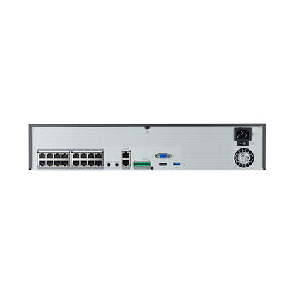 Hanwha Techwin IP-Cam Zbh. Recorder XRN-1620SB1 0TB PoE 16 Kanal