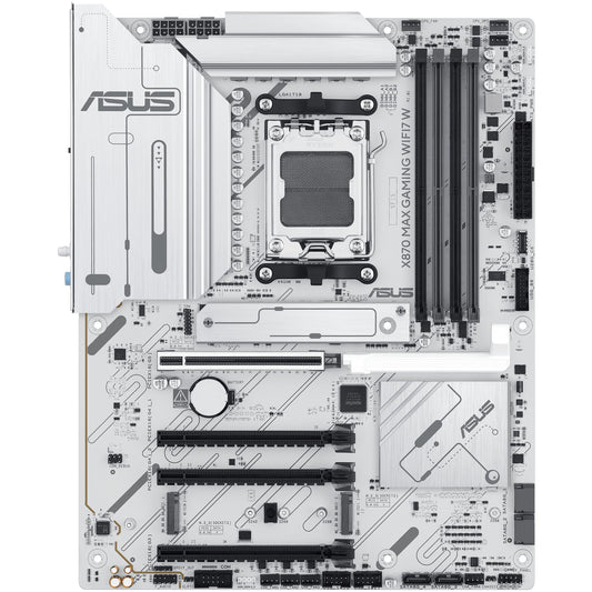 Carte mère ASUS X870 MAX GAMING WIFI7 W (AMD, AM5, DDR5, ATX)