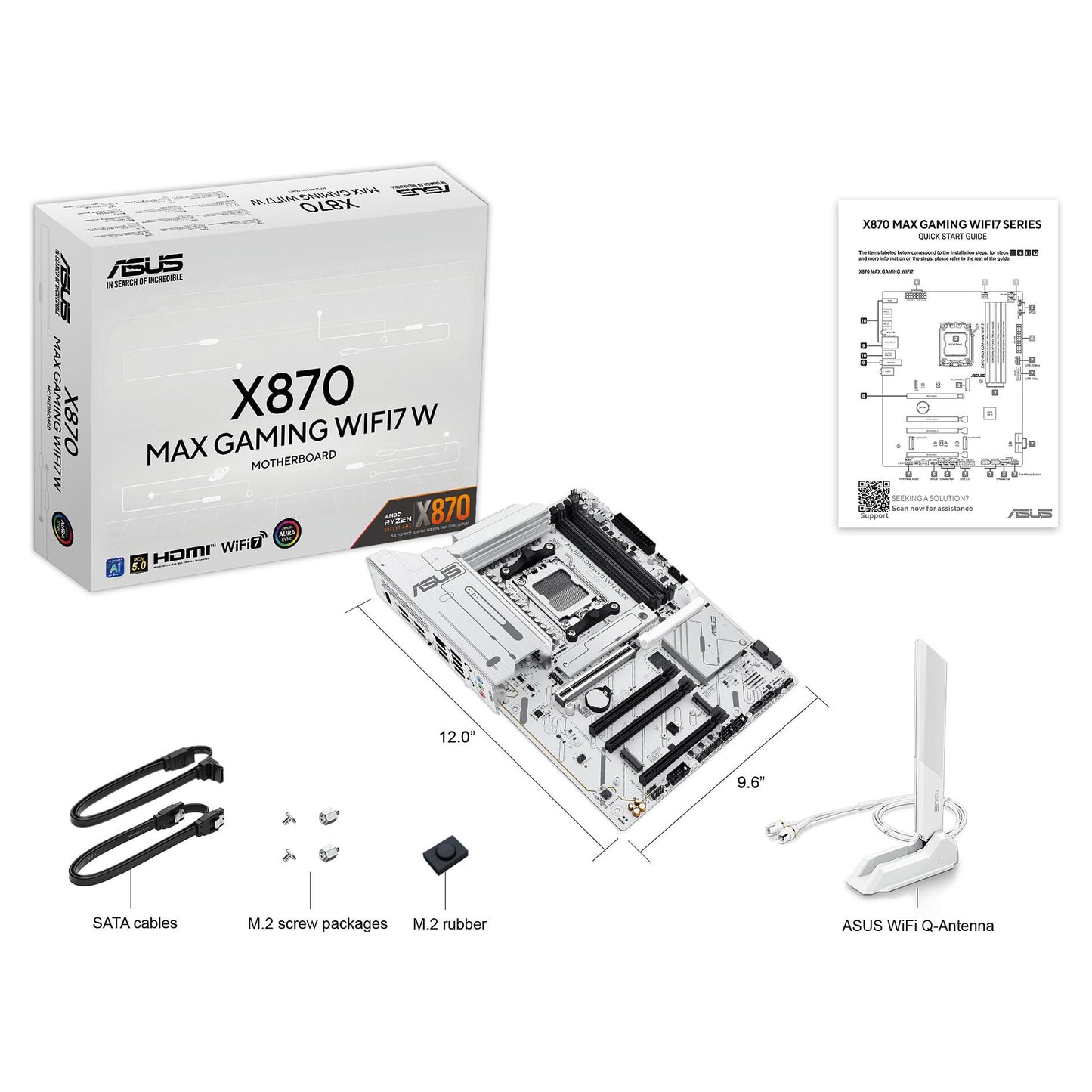 MB ASUS X870 MAX GAMING WIFI7 W (AMD.AM5.DDR5.ATX)