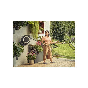 Gardena Wand-Schlauchbox RollUp M. 20 m. weiß