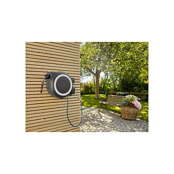 Gardena Wand-Schlauchbox RollUp XL. 35 m. weiß