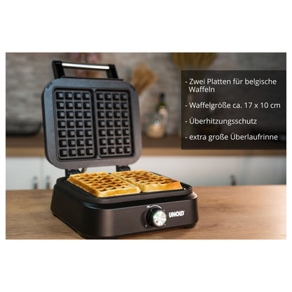 48275 Doppel Waffeleisen Brüssel Belgische Waffeln