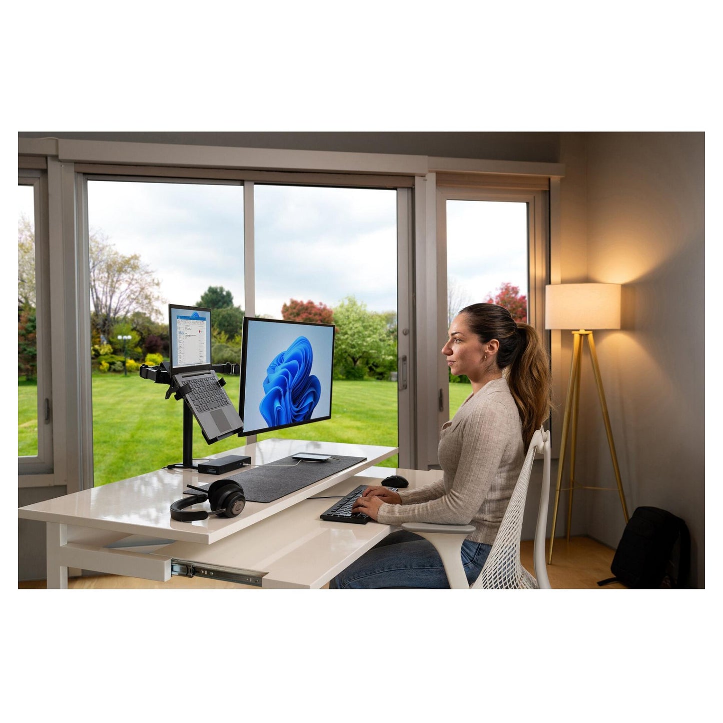 Kensington Monitorarm bis32".2TFT.6Gel.max.8kg.schw.Smartfit