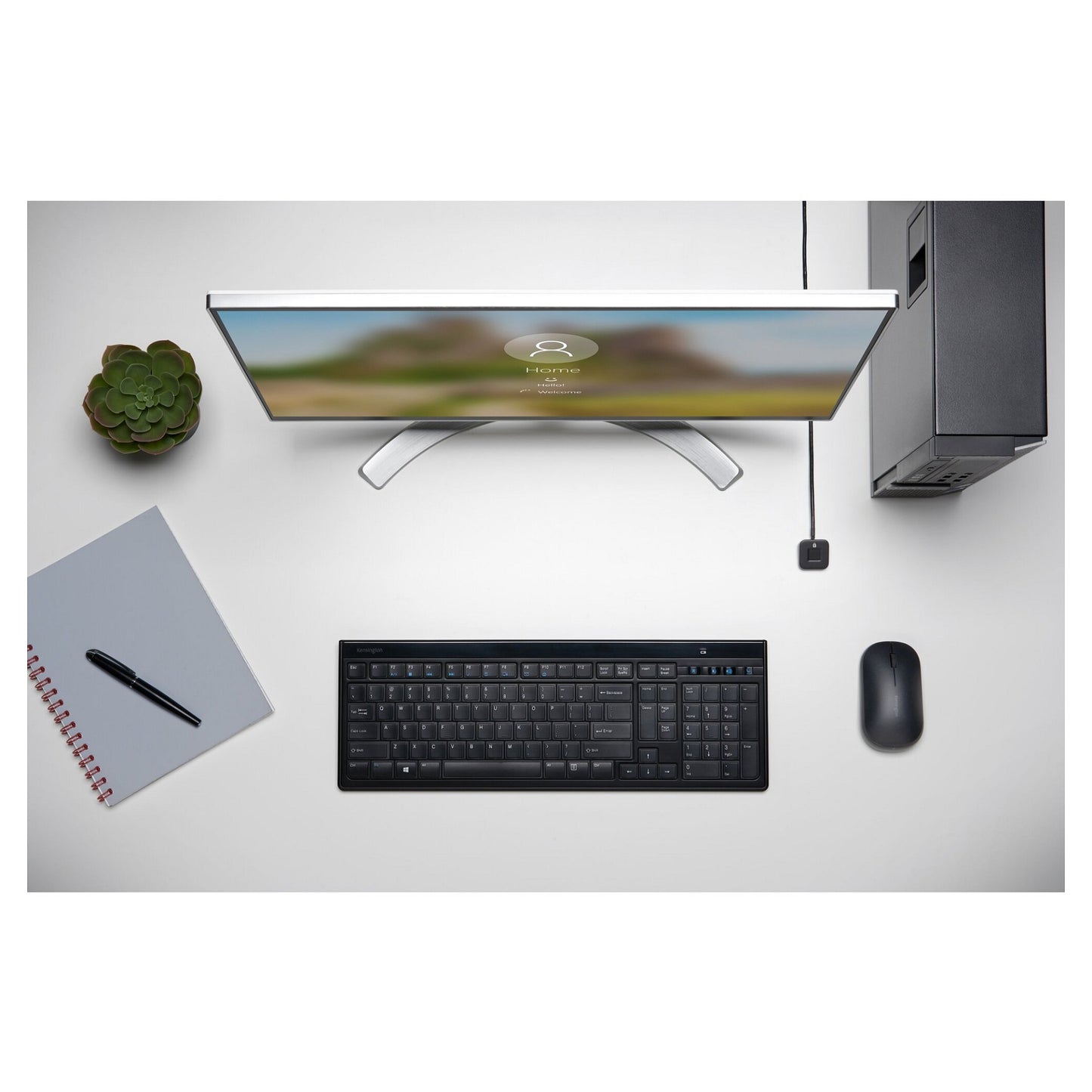 Kensington VeriMark Desktop Fingerprint Key 1.2m Kabel schw.