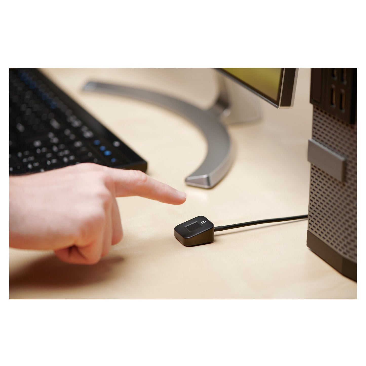 Kensington VeriMark Desktop Fingerprint Key 1.2m Kabel schw.