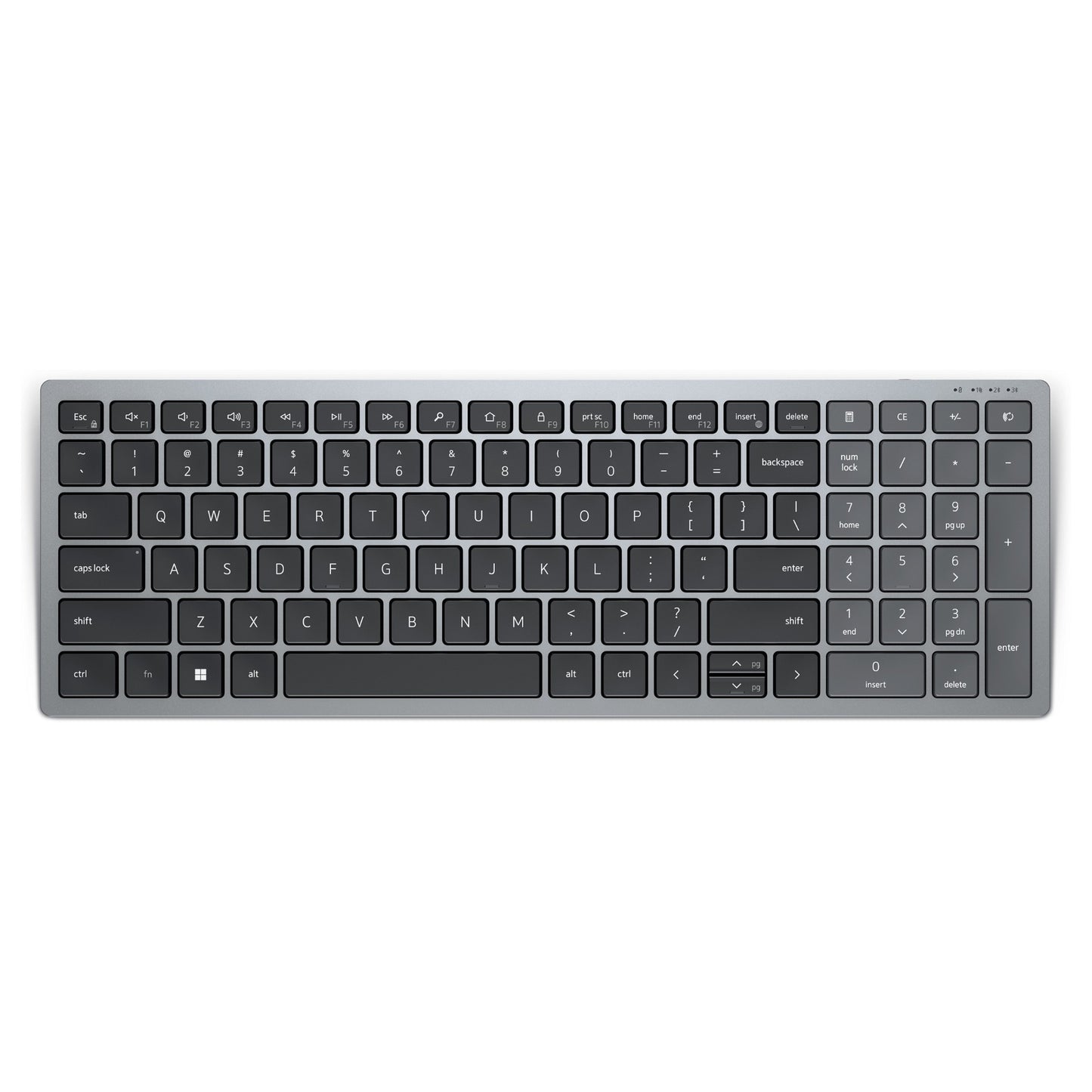 DELL KB740 Tastatur kabellos 2.4 GHz QWERTZ Titan Gray