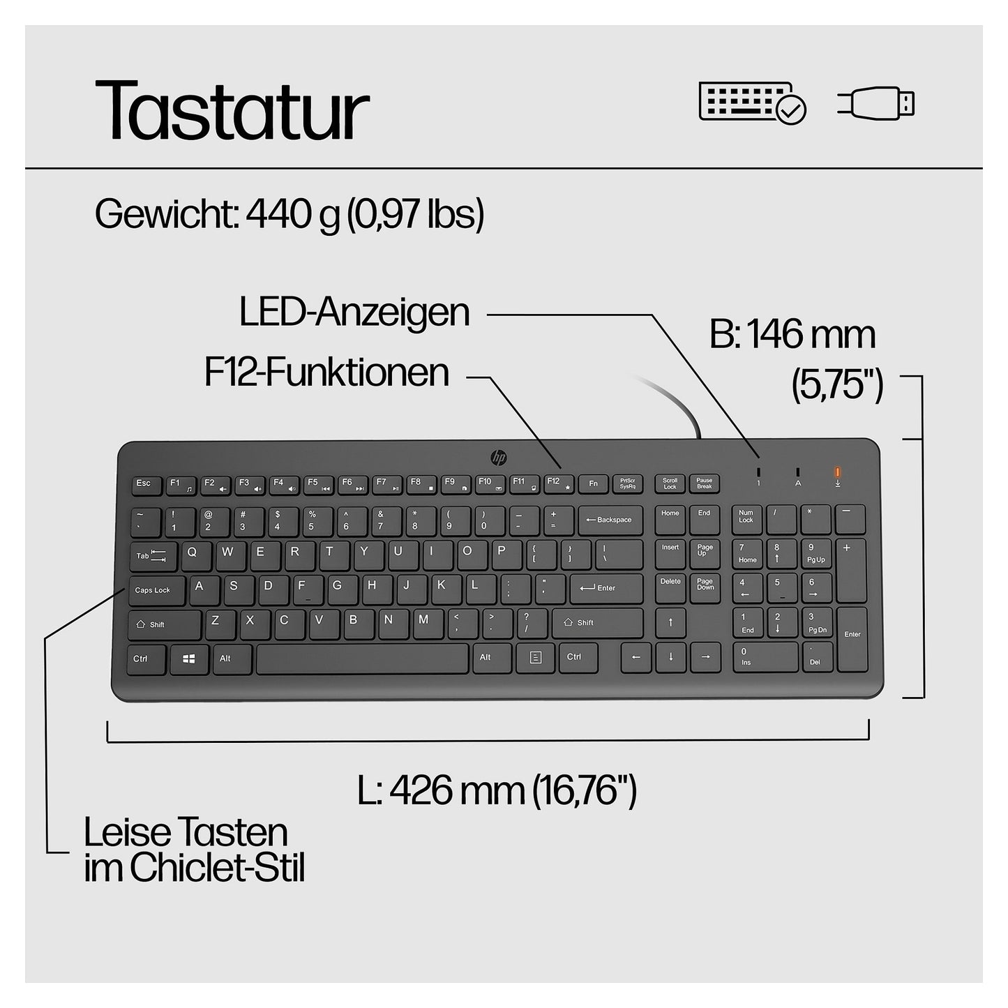 HP 150 WIRED MOUSE AND KEYBOARD
