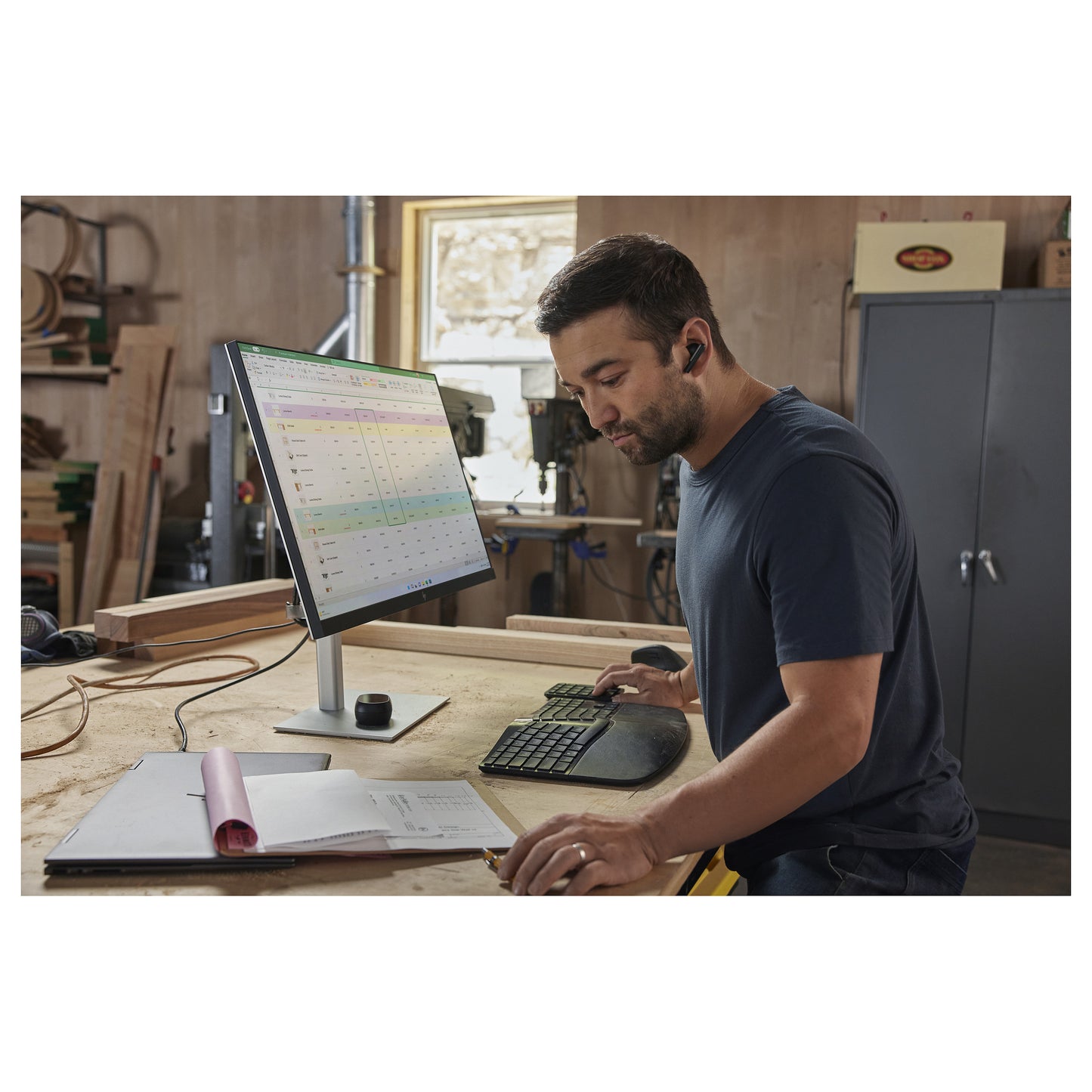 HP 960 Ergonomisch seperater Tastenblock Kabellos