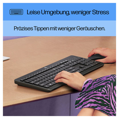 HP Tastatur 230 Wireless Tastatur USB-A Schwarz