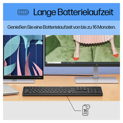 HP Tastatur 230 Wireless Tastatur USB-A Schwarz