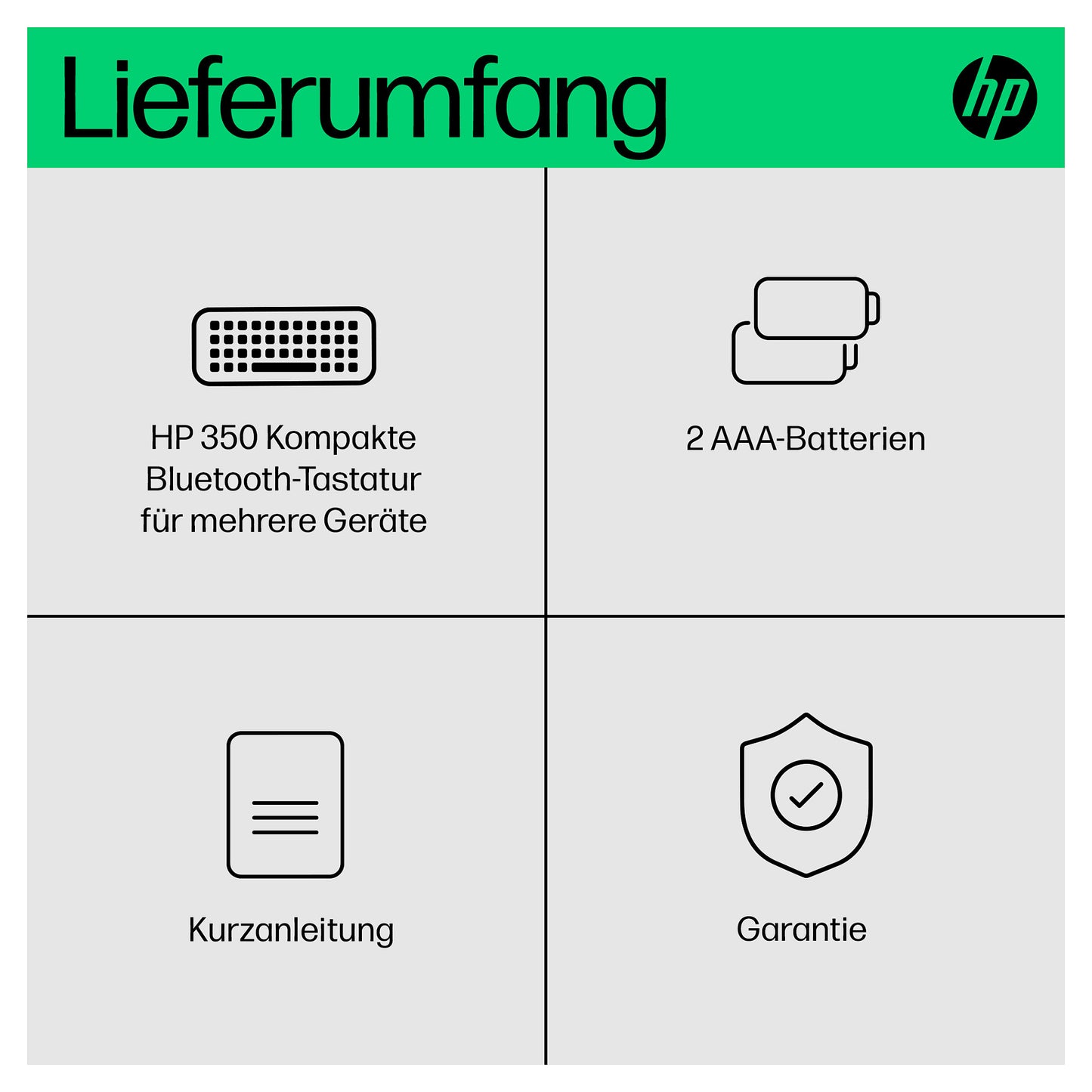 HP 350 Compact Multi-Device Bluetooth Weiß