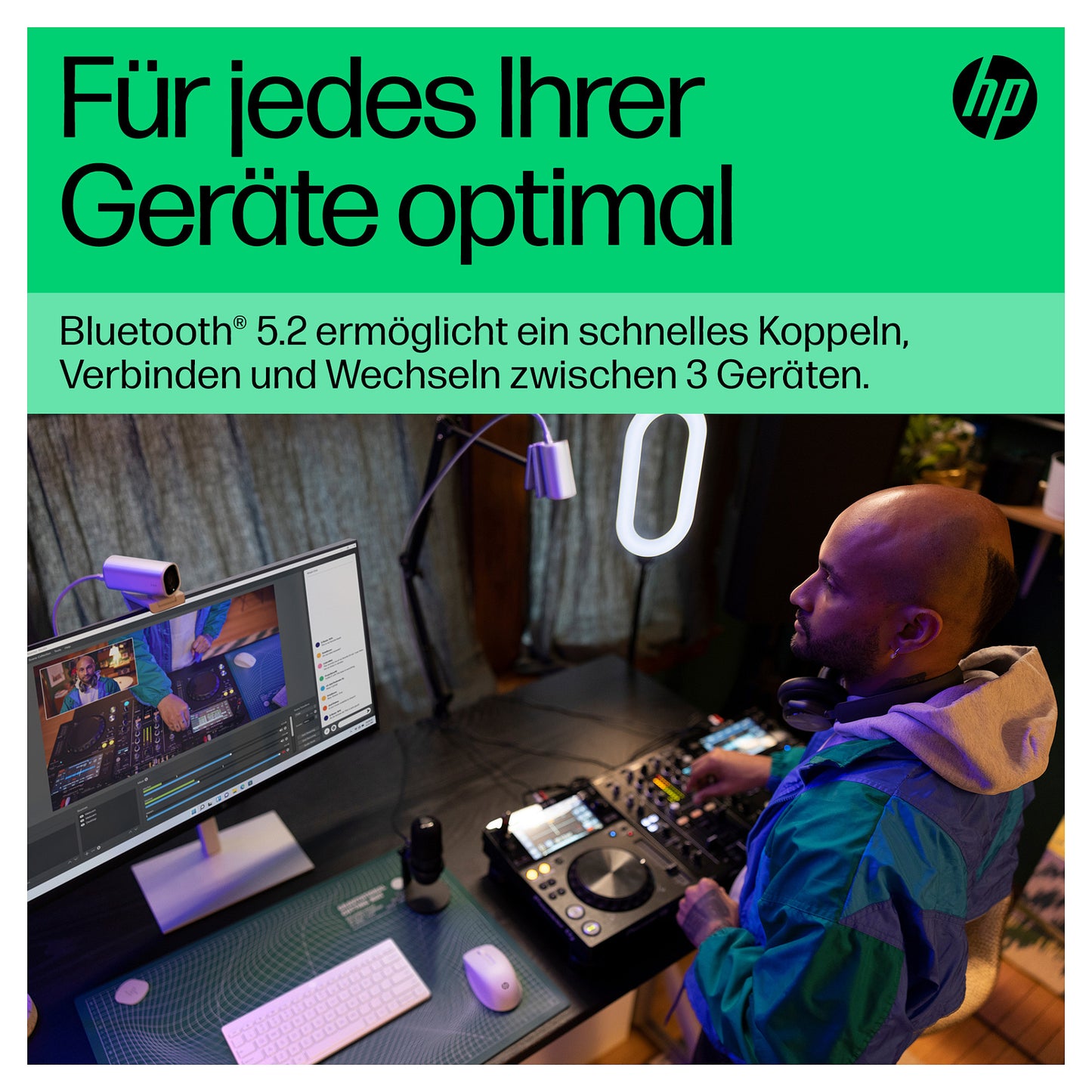 HP 350 Compact Multi-Device Bluetooth Weiß