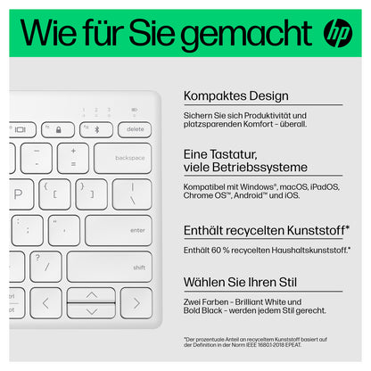 HP 350 Compact Multi-Device Bluetooth Weiß