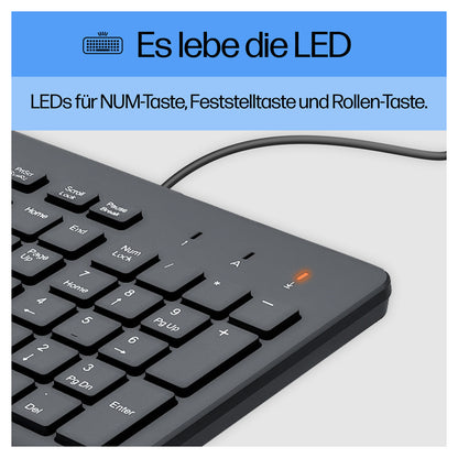 HP 150 Kabelgebunden USB-A deutsch Schwarz