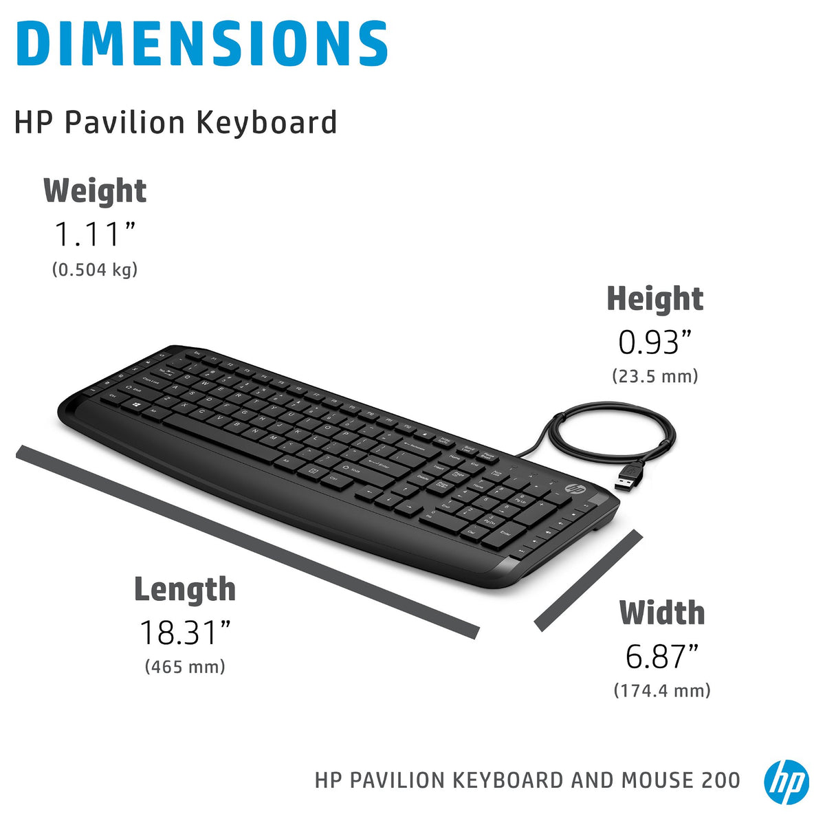 HP Pavilion Keyboard and Mouse200 GR (P)