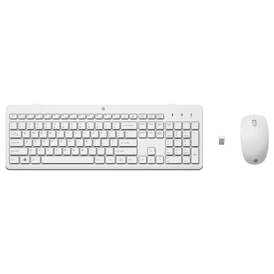 HP Tastatur+Maus 230 Kabellos Weiß Deutsch
