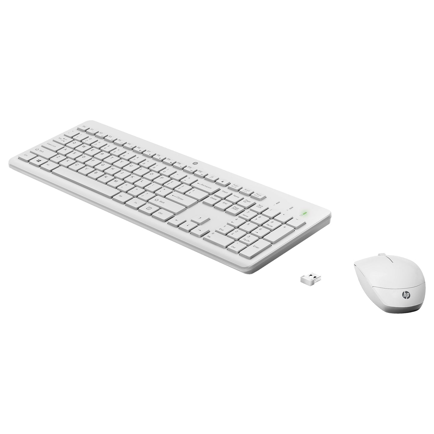 HP Tastatur+Maus 230 Kabellos Weiß Deutsch